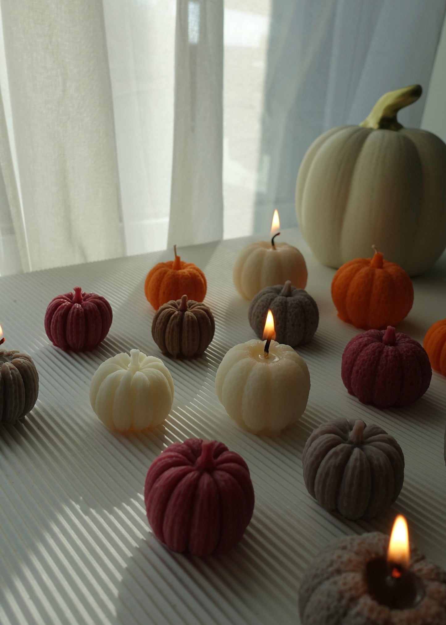 3er Set Kürbis-Kerzen 🎃