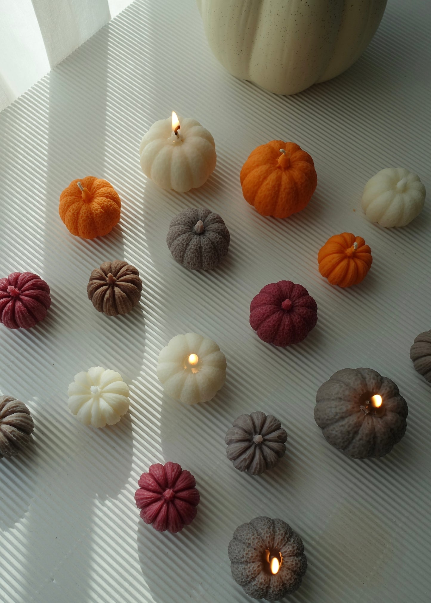3er Set Kürbis-Kerzen 🎃