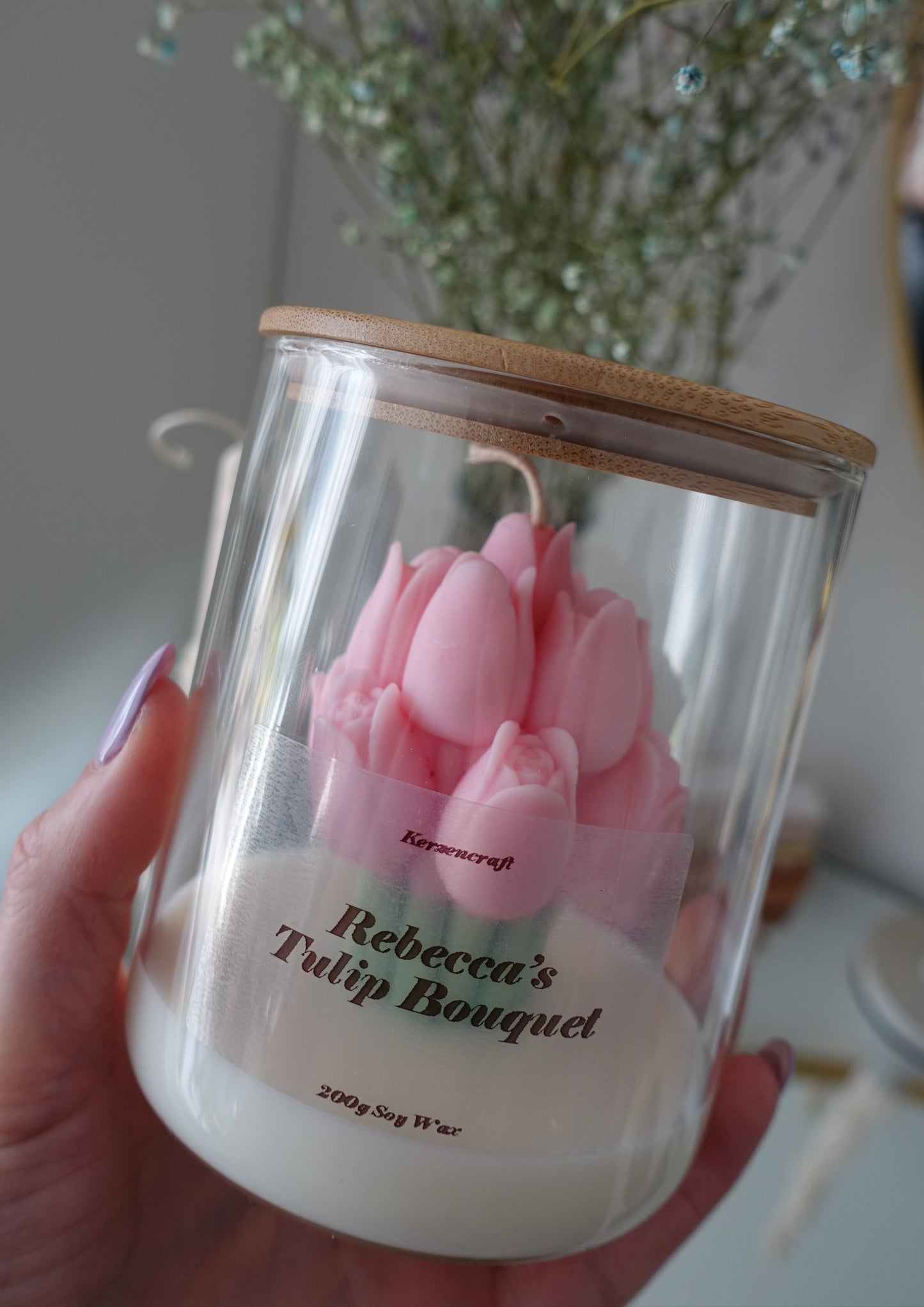 Tulpenstrauß im Glas 🌷