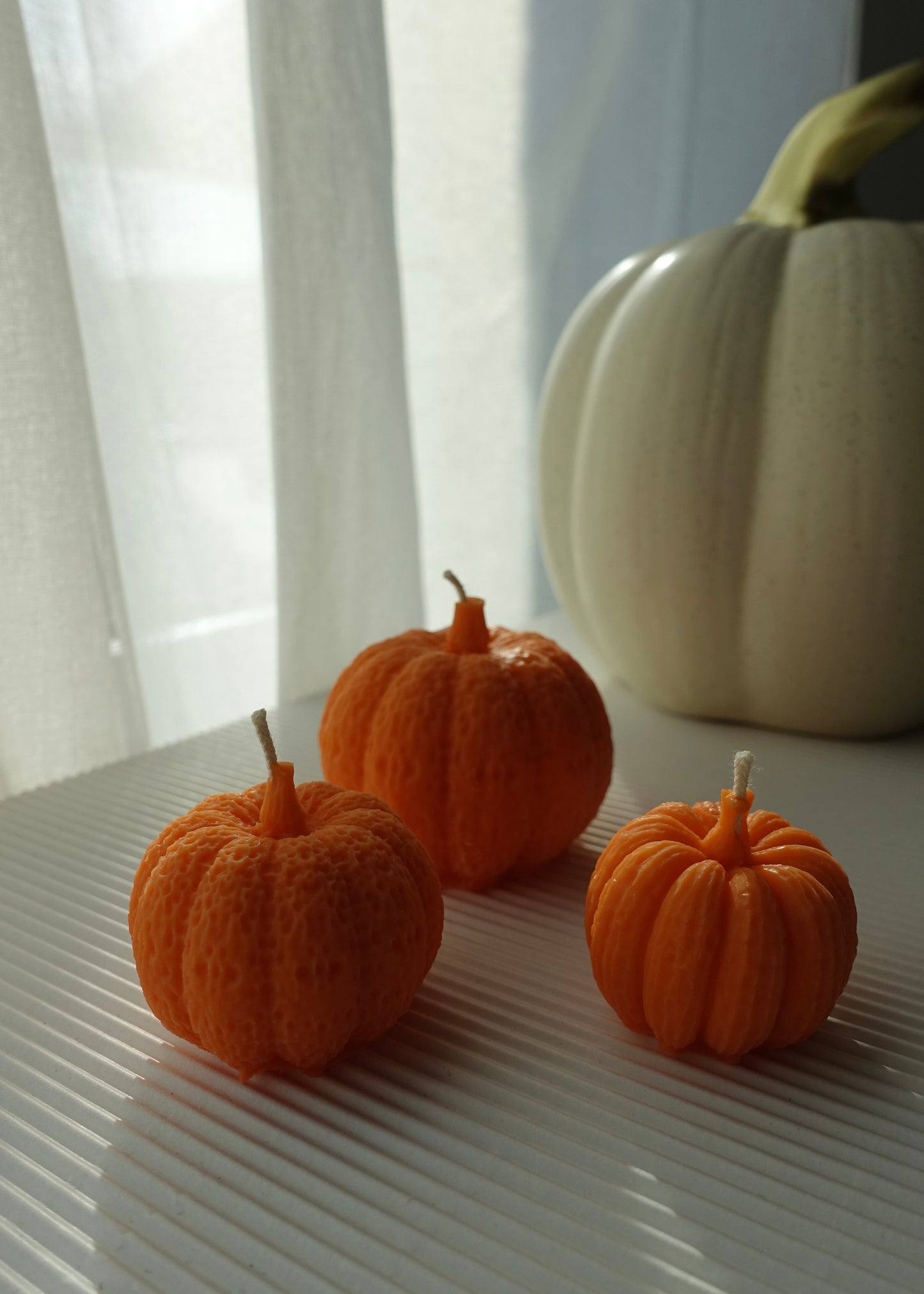 3er Set Kürbis-Kerzen 🎃
