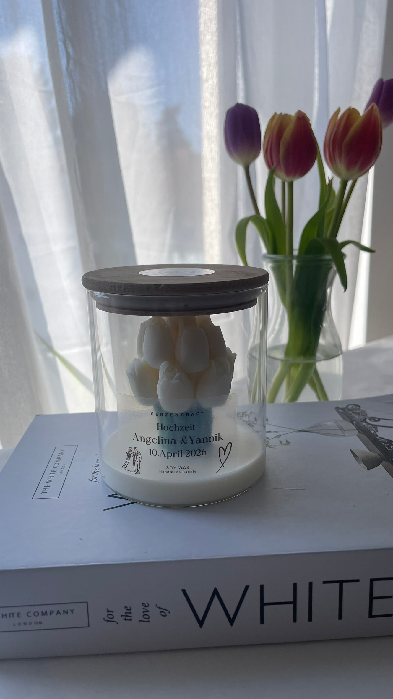 Tulpenstrauß im Glas 🌷