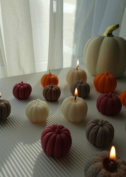 3er Set Kürbis-Kerzen 🎃