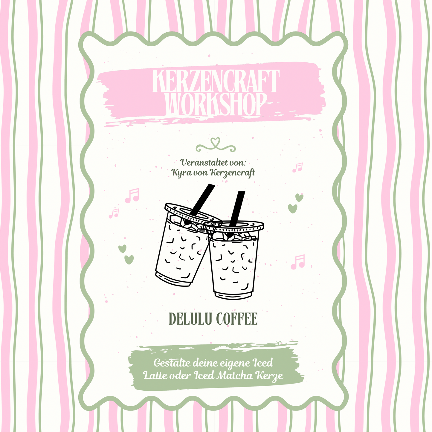 Kerzen-Workshop: Iced Latte / Iced Matcha Duftkerze selbst gestalten