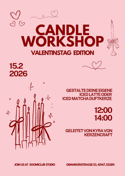 Kerzen-Workshop: Iced Latte / Iced Matcha Duftkerze selbst gestalten