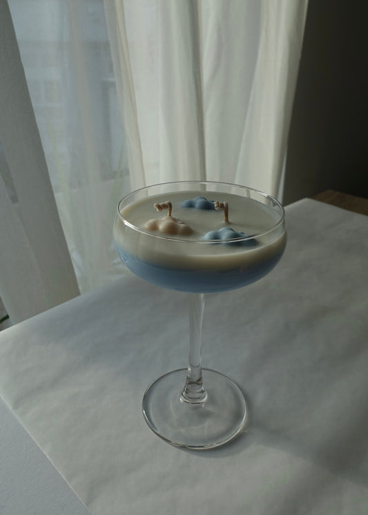 Cloud Cocktail Kerze ☁️💙
