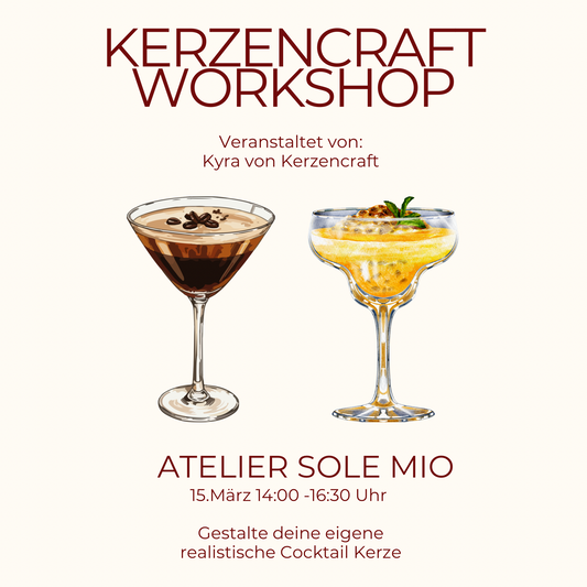 Kerzen-Workshop: Cocktail Duftkerze selbst gestalten