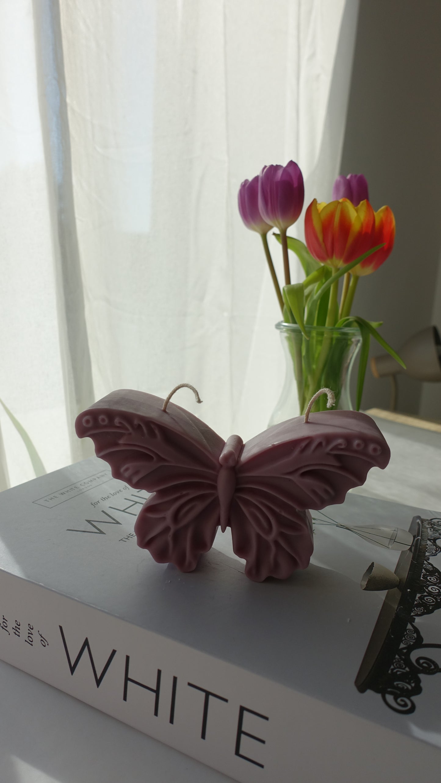 Schmetterling Kerze