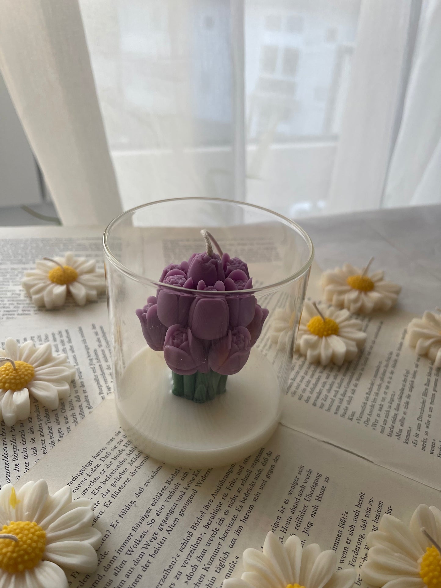 Tulpenstrauß im Glas 🌷