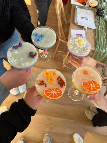 Kerzen-Workshop: Cocktail Duftkerze selbst gestalten